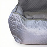Kit Protetor de Banco Toddy Colchonete Gigante Liso Cinza