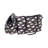 Kit Transporte Bolsa e Colchonete Pet Impermeável Pop Preto