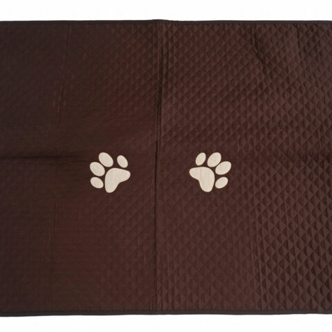 Peseira Pet Impermeável Cama Solteiro Marrom