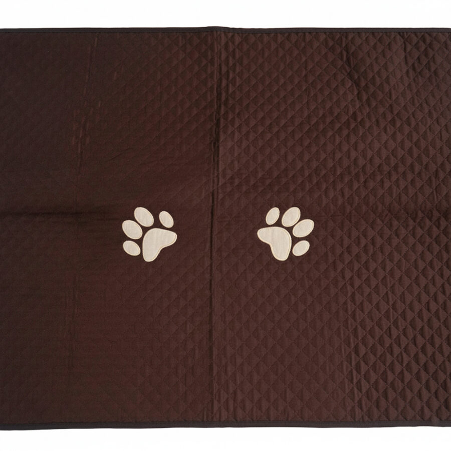 Peseira Pet Impermeável Cama Solteiro Marrom