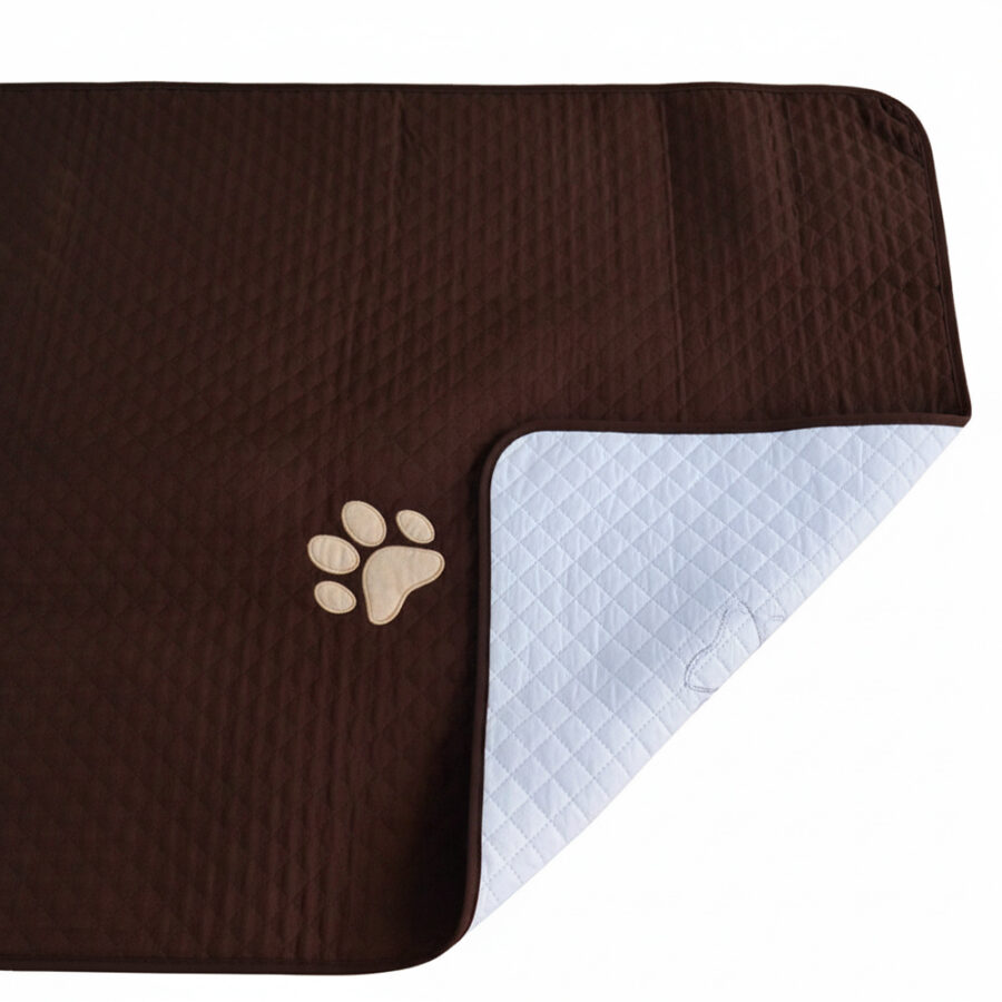 Peseira Pet Impermeável Cama Solteiro Marrom