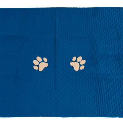 Peseira Pet Impermeável Cama Solteiro Azul