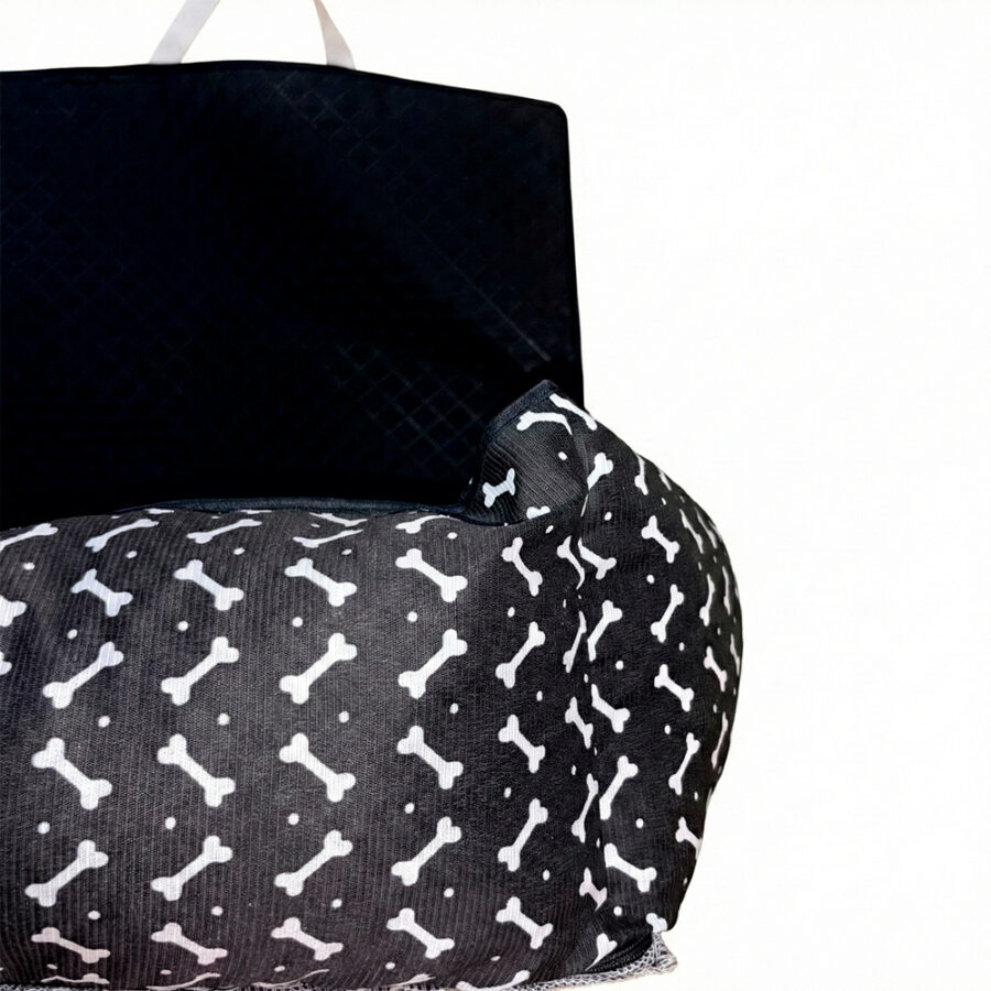 Protetor de Banco Impermeável Toddy Pequeno Estampado Preto