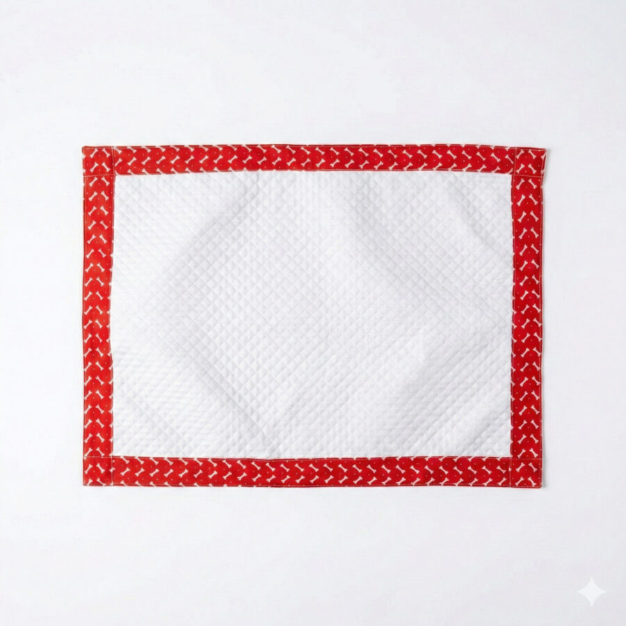 Tapete Higiênico Impermeável Pet Grande Branco Ossinho