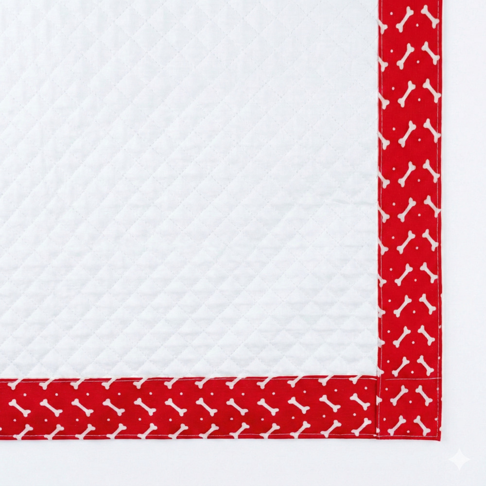 Tapete Higiênico Impermeável Pet Grande Branco Ossinho