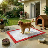 Tapete Higiênico Impermeável Pet Grande Branco Ossinho