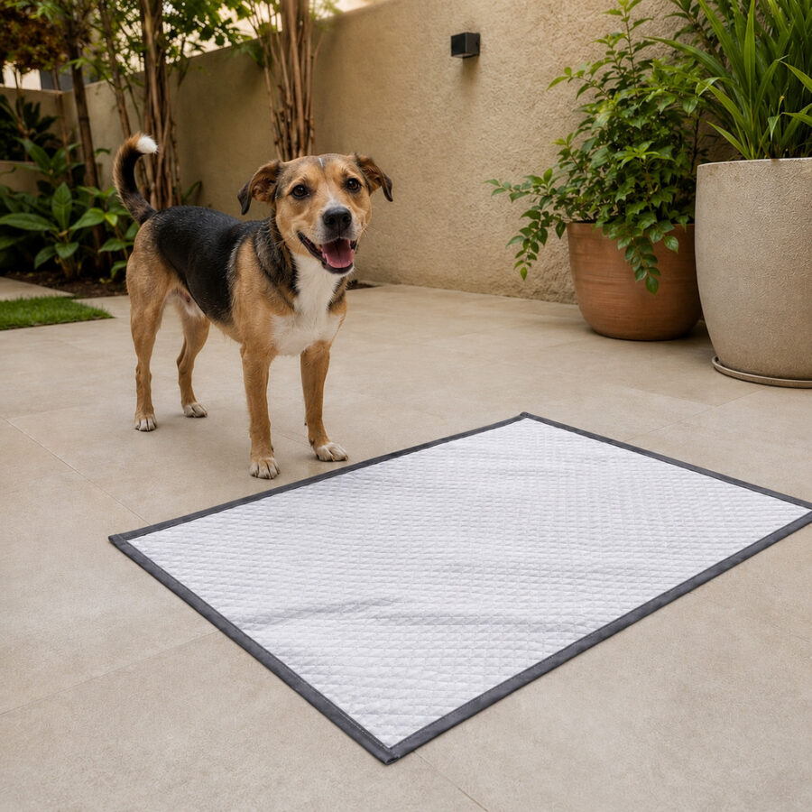 Tapete Higiênico Impermeável para Pet Grande Clean Cinza