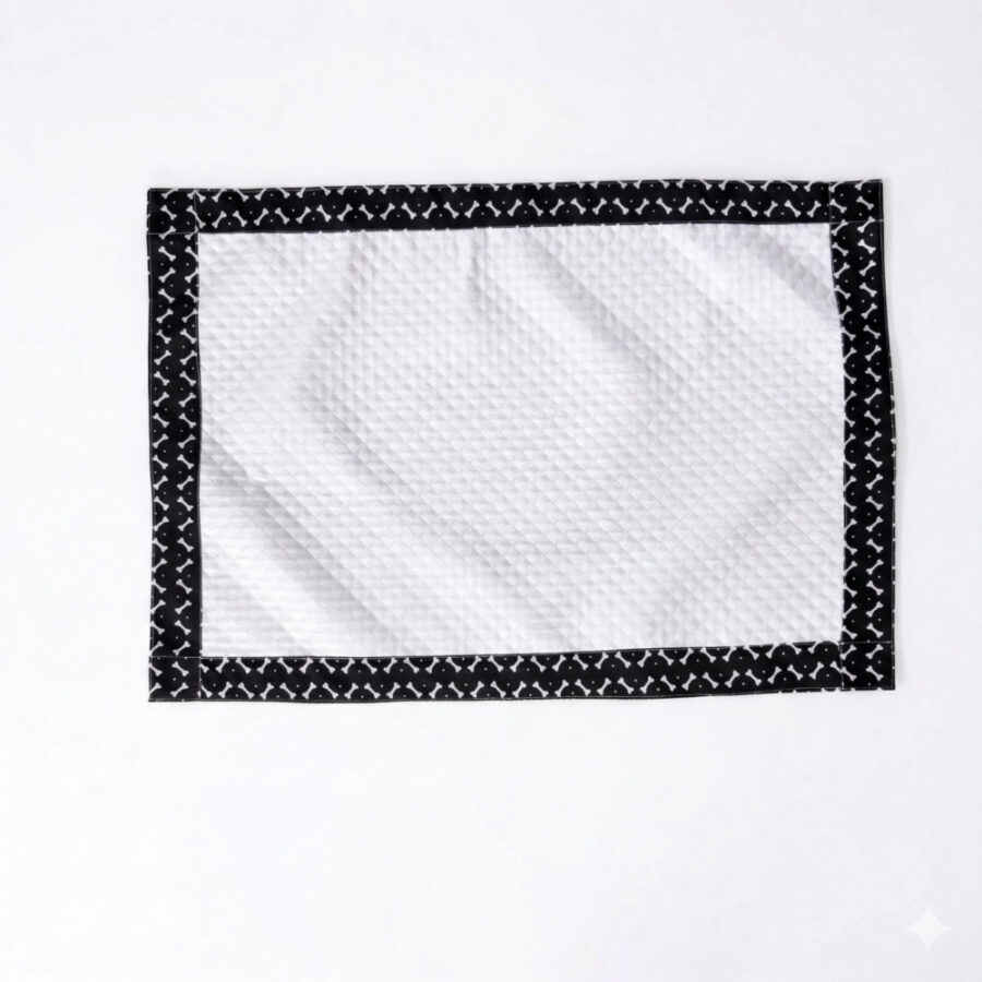 Tapete Higiênico Impermeável Pet Médio Branco Ossinho