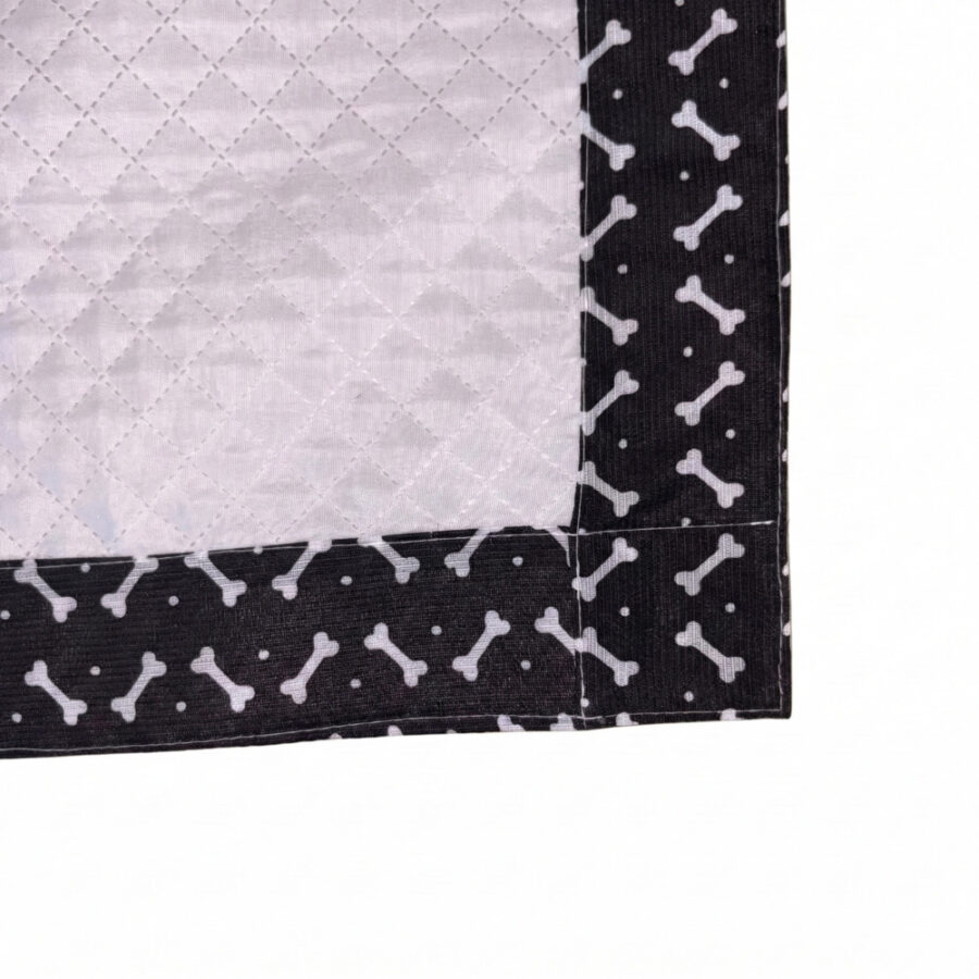 Tapete Higiênico Impermeável Pet Médio Branco Ossinho