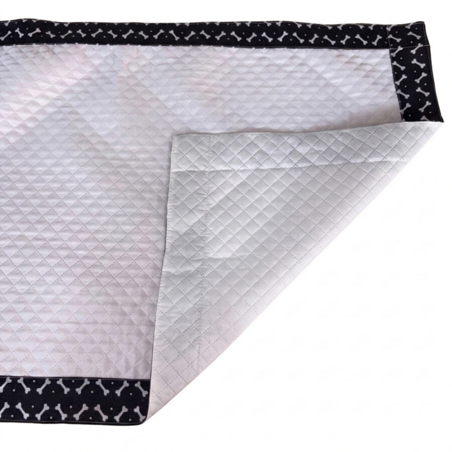 Tapete Higiênico Impermeável Pet Médio Branco Ossinho
