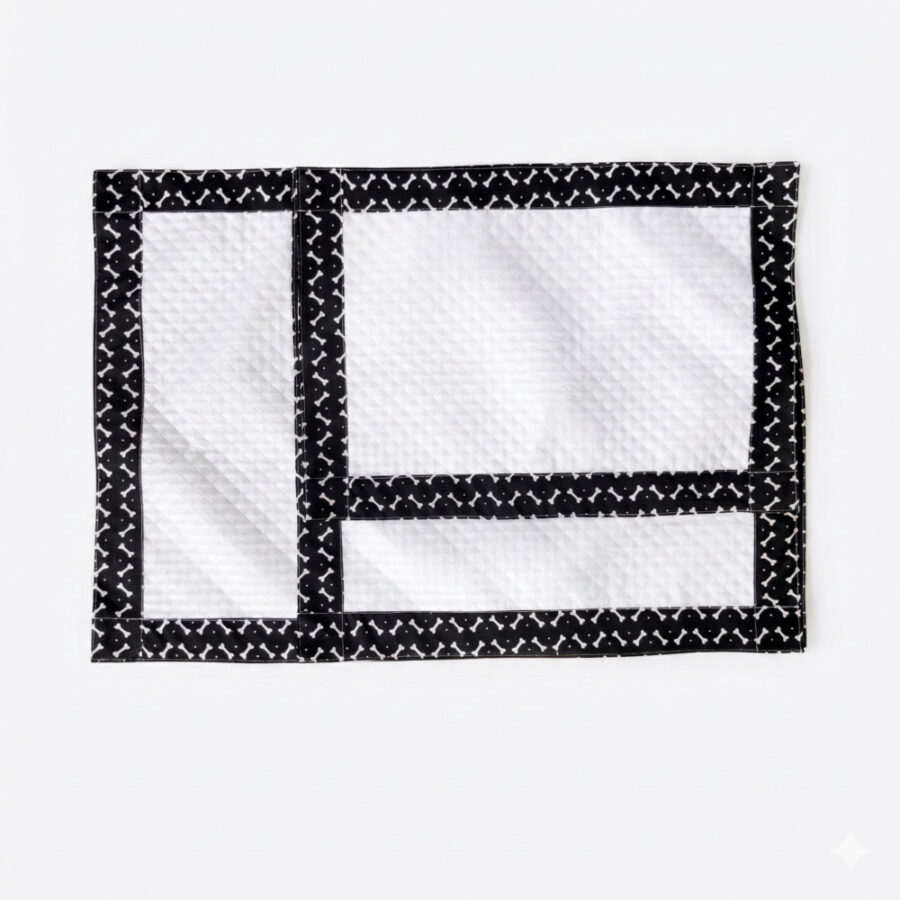 Tapete Higiênico Impermeável Pet Médio Branco Ossinho