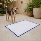Tapete Higiênico Impermeável para Pet Médio Clean Azul