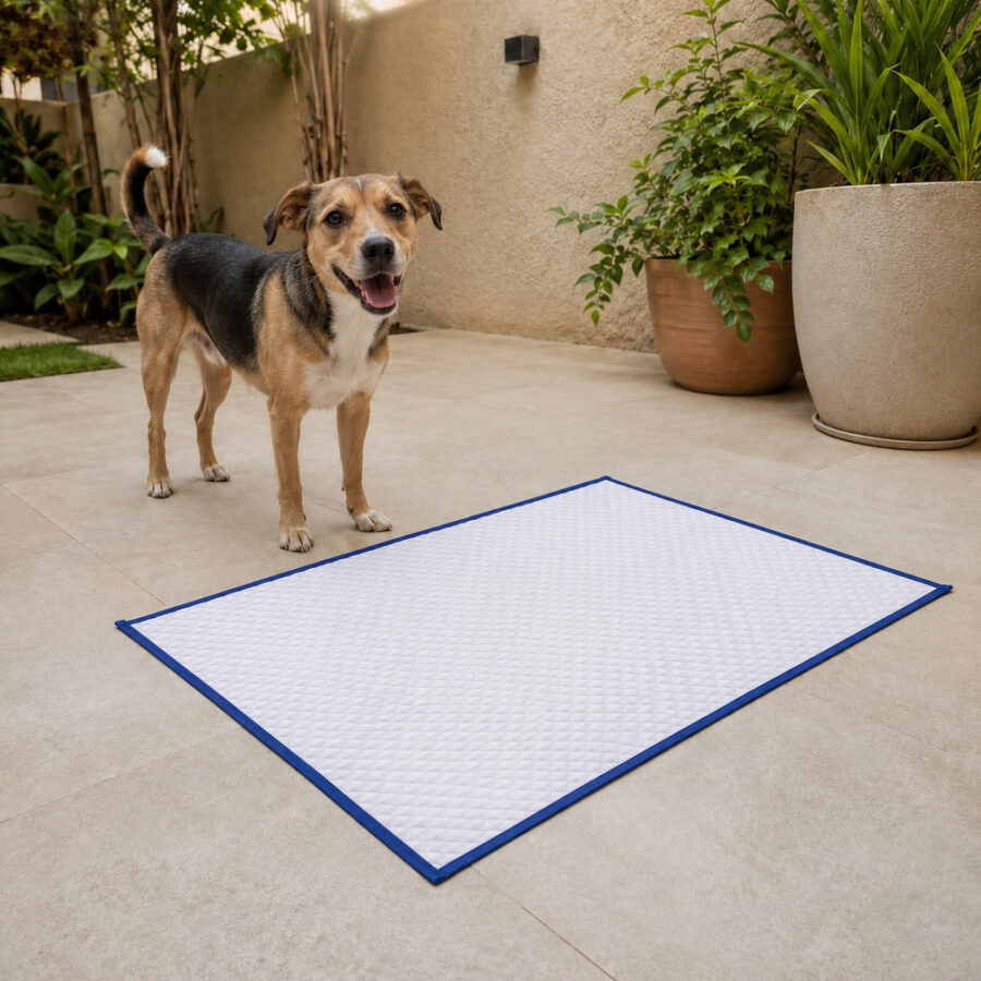 Tapete Higiênico Impermeável para Pet Médio Clean Azul