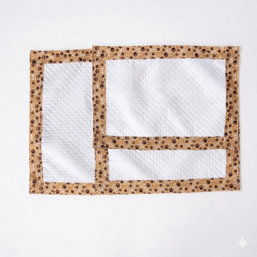 Tapete Higiênico Impermeável Pet Pequeno Branco Patinha
