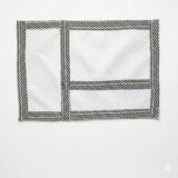 Tapete Higiênico Impermeável para Pet Pequeno Branco e Preto
