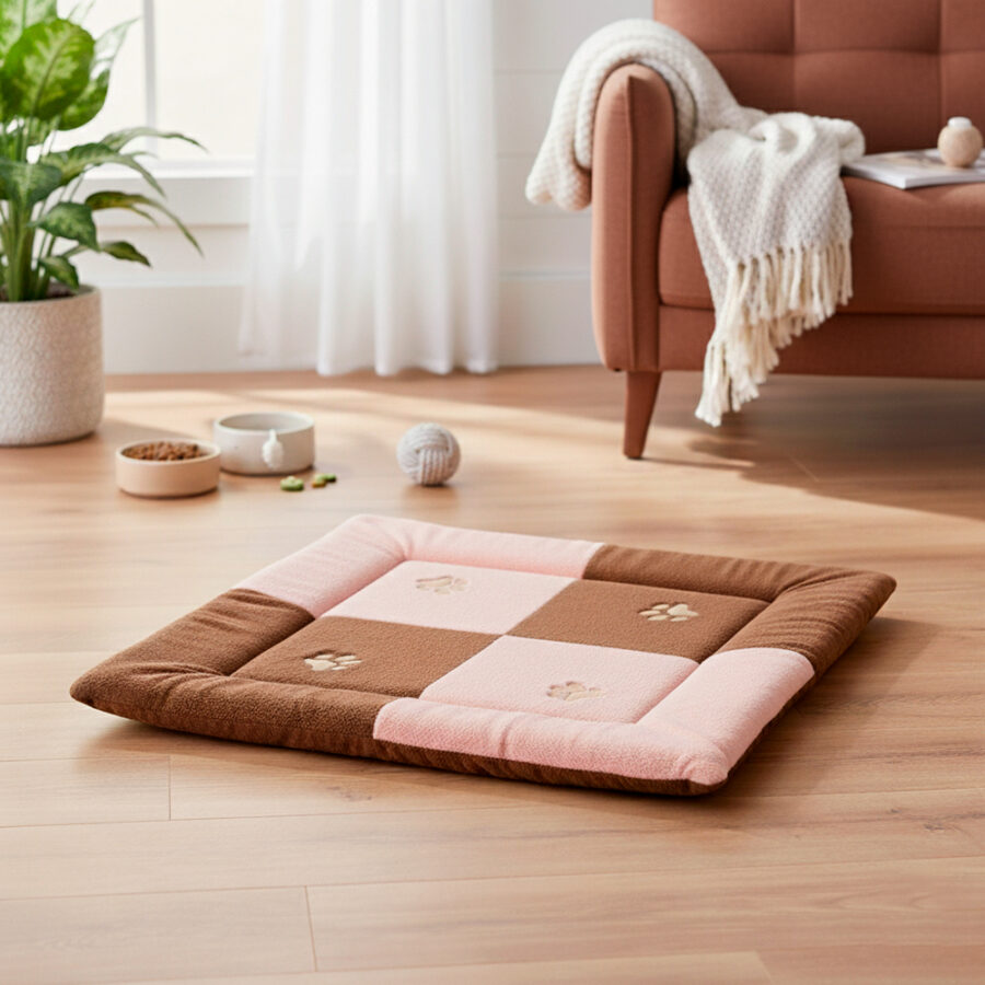 Tapete para Pet Soft Grande Rosa