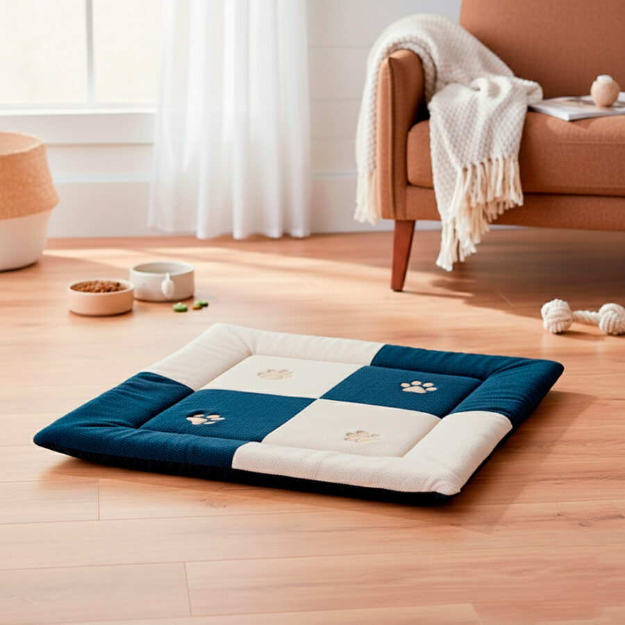 Tapete para Pet Soft Médio Azul