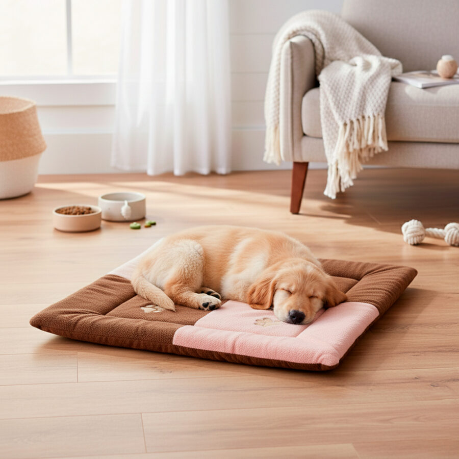 Tapete para Pet Soft Grande Rosa