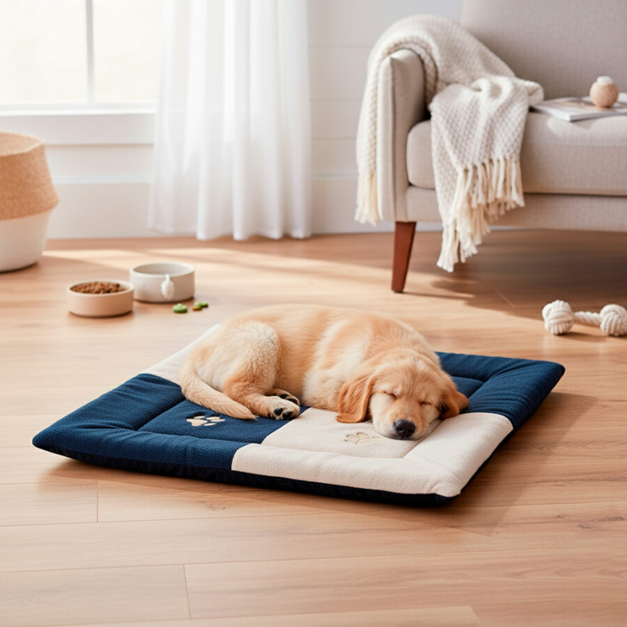 Tapete para Pet Soft Pequeno Azul