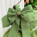 Vestido Infantil Longo Banana Club Doce Elegância Militar