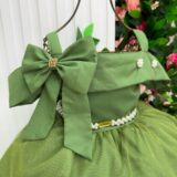 Vestido Infantil Longo Banana Club Doce Elegância Militar