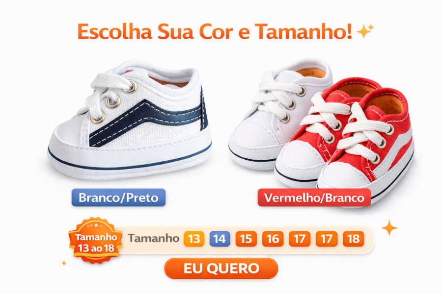Tênis de Bebê Starzinho Listra com Velcro Bebezinho da Mamãe