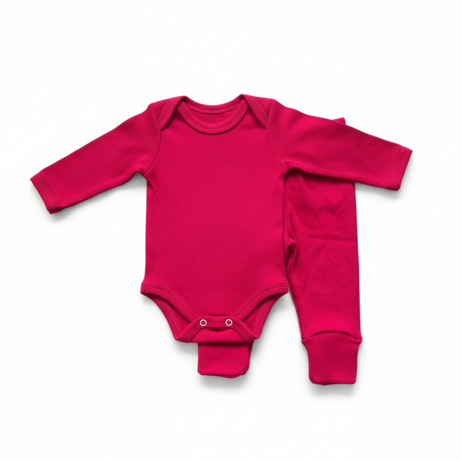 Conjunto Body e Calça Bebê Canelado Top Chot