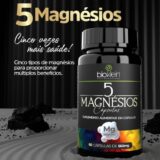 Kit 3 5 Magnésios Taurato Malato Citrato 60 Cápsulas