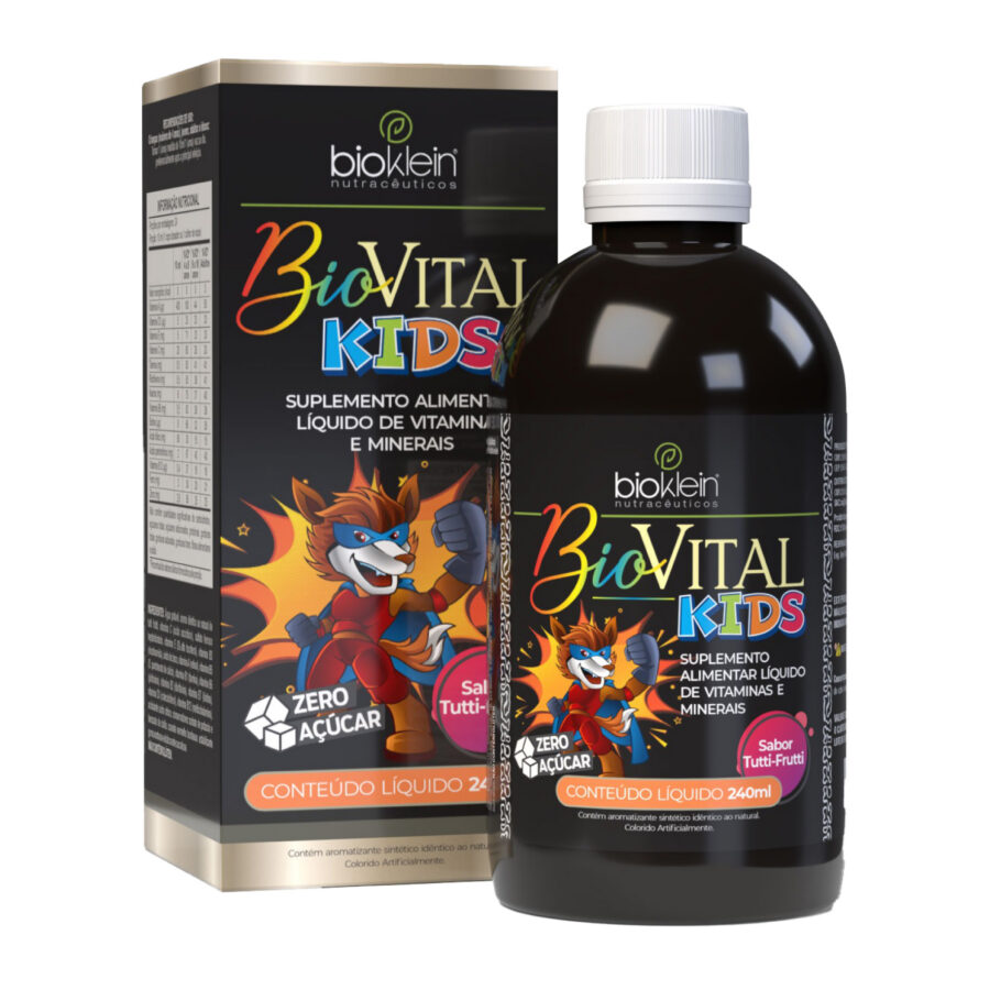 Kit 2 Biovital Kids BioKlein Polivitamínico Líquido 240 ml
