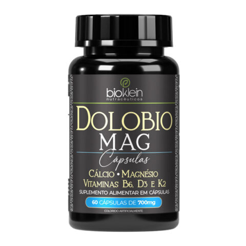 Dolobio Mag Cálcio Magnésio Vitaminas D3 K2 B6 60 Cápsulas