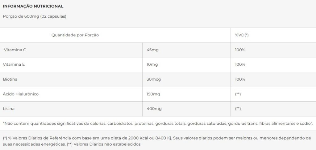 Kit 3 Ácido Hialurônico Biotina Vitaminas C e E 60 Cápsulas