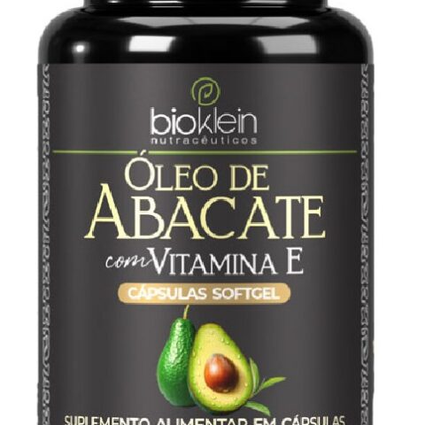 Óleo de Abacate com Vitamina E Bioklein 60 Cápsulas Softgel 1400mg