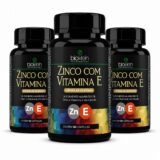 Kit 3 Zinco com Vitamina E 60 Cápsulas Softgel 400mg