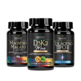 Kit Vitamina D3 K2 Colágeno Tipo II e Magnésio Malato