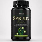 Spirulin Bioklein com Vitaminas A C e K 60 Cápsulas 400mg