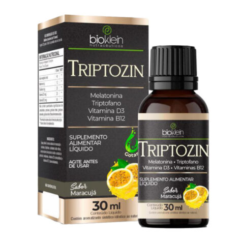 Triptozin Melatonina Triptofano Vitaminas D3 B12 Gotas 30 ml