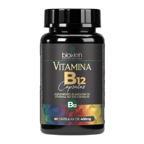 Vitamina B12  | 60 Cápsulas 400mg | Contribui para o Metabolismo Energético e Formação de Glóbulos Vermelhos.