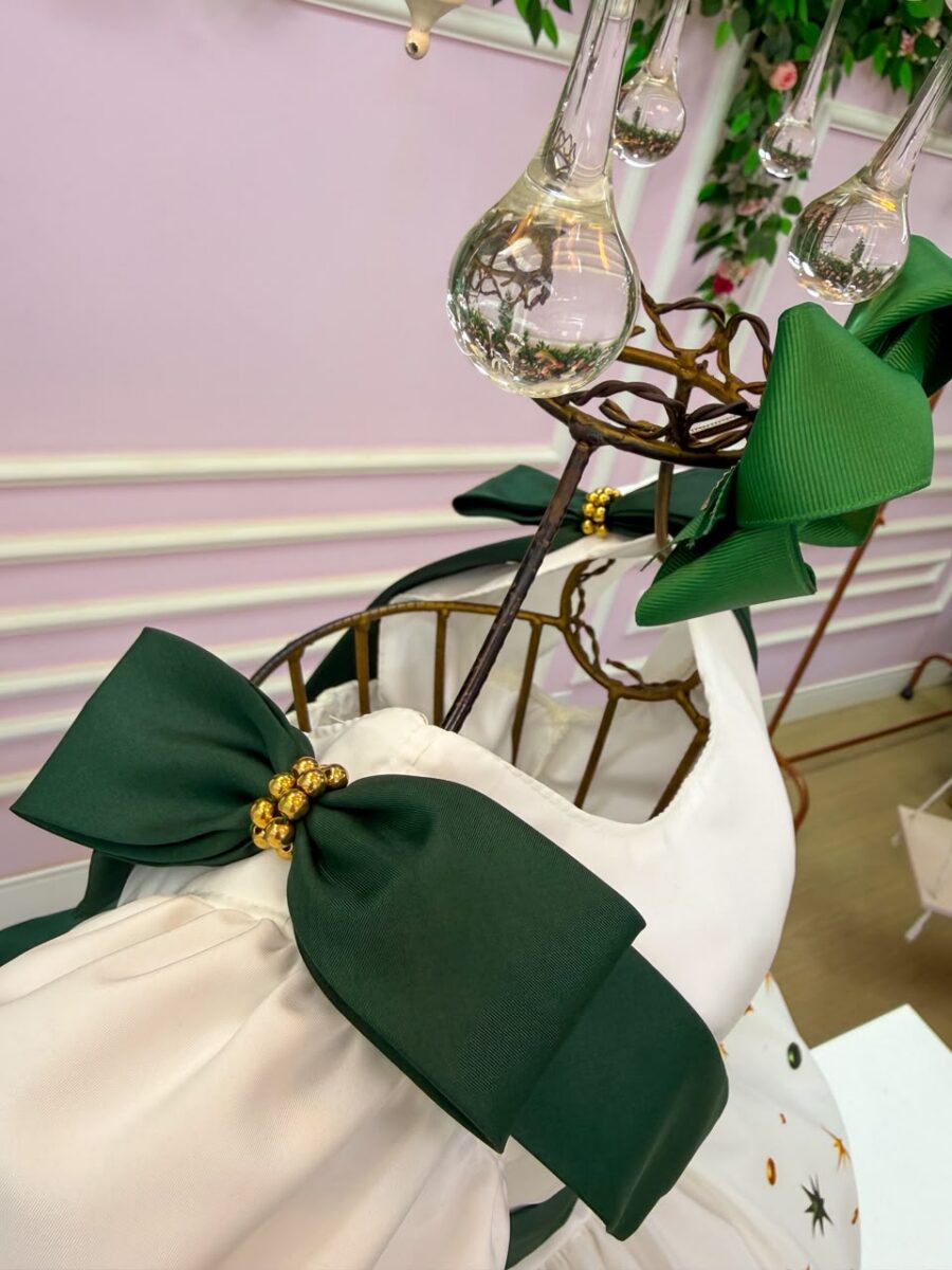 Vestido Infantil Formatura ABC Marie Verde Esmeralda