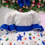 Vestido Infantil Marie Doce Formatura ABC Azul Royal