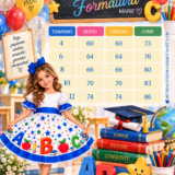 Vestido Infantil Marie Doce Formatura ABC Azul Royal