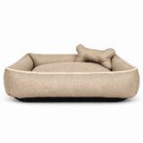 Cama Pet Suede Impermeável Pequena Avelã