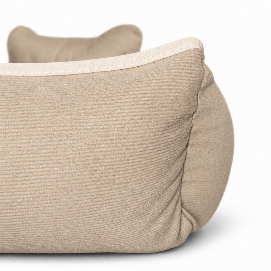 Cama Pet Suede Impermeável Pequena Avelã