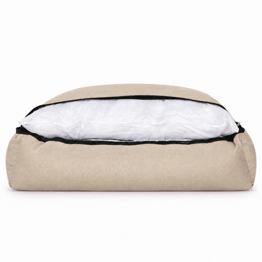 Cama Pet Suede Impermeável Pequena Avelã