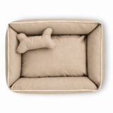 Cama Pet Suede Impermeável Pequena Avelã