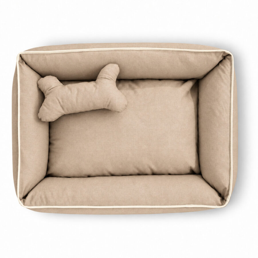 Cama Pet Suede Impermeável Pequena Avelã