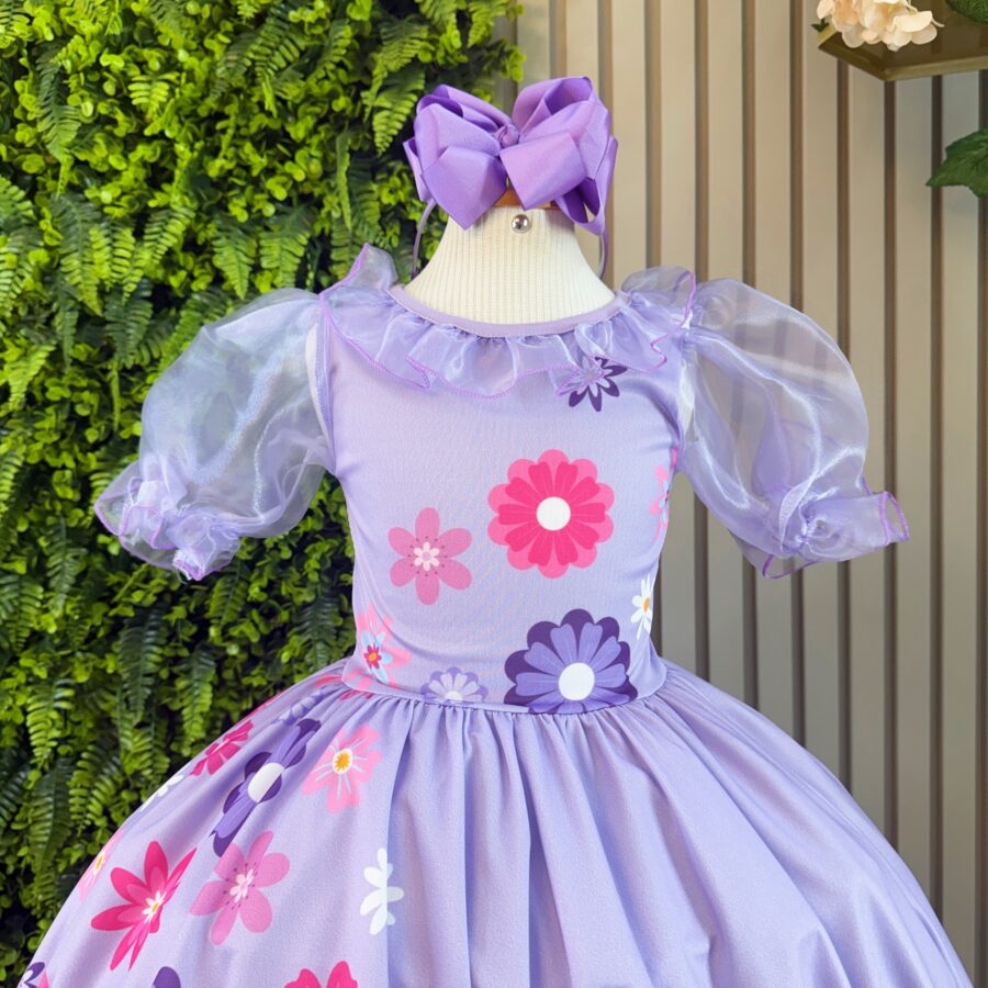 Vestido Infantil Isabela Encanto Princesa Festa