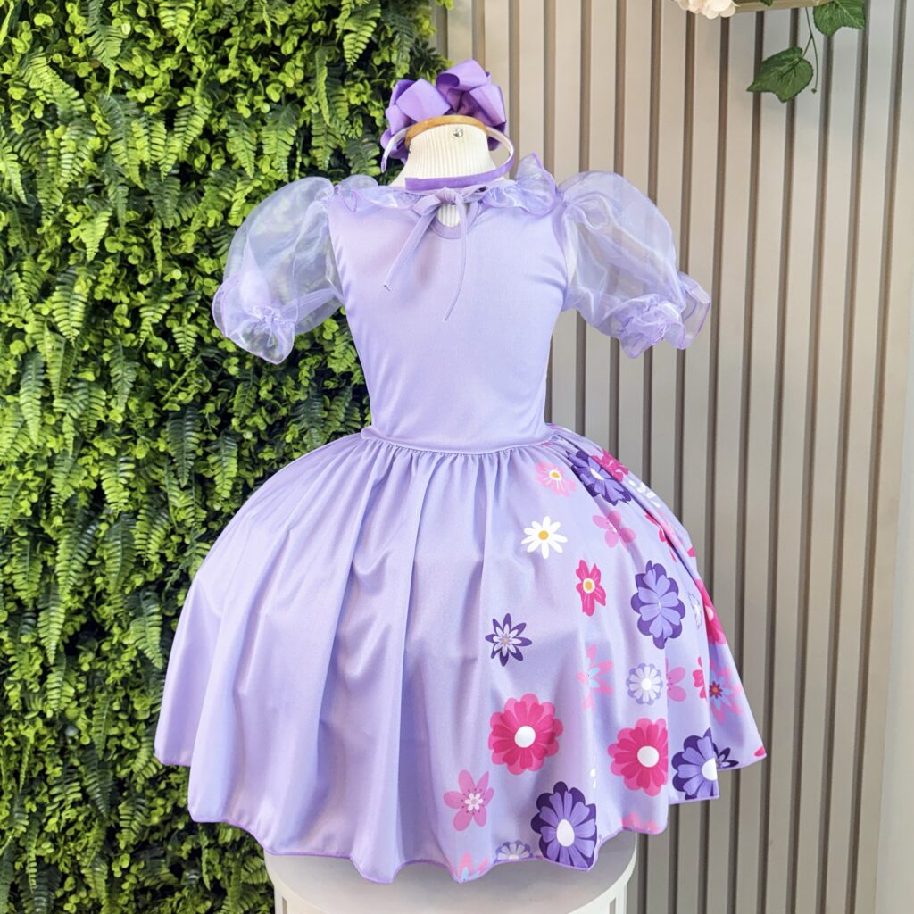 Vestido Infantil Isabela Encanto Princesa Festa