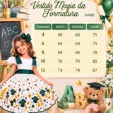 Vestido Infantil Formatura ABC Marie Verde Esmeralda