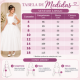 Vestido Infantil Longo Off White com Borboletas Festa