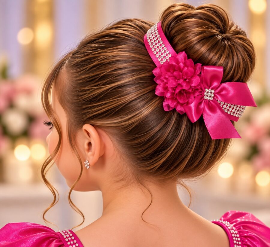 Porta Coque Infantil Belli Luna Cetim e Strass Pink